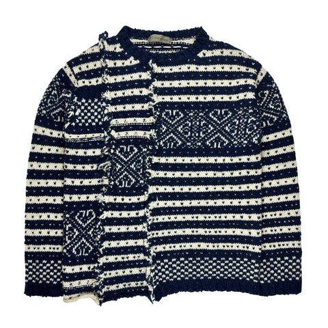 AW93 Navy Reconstructed Sweater