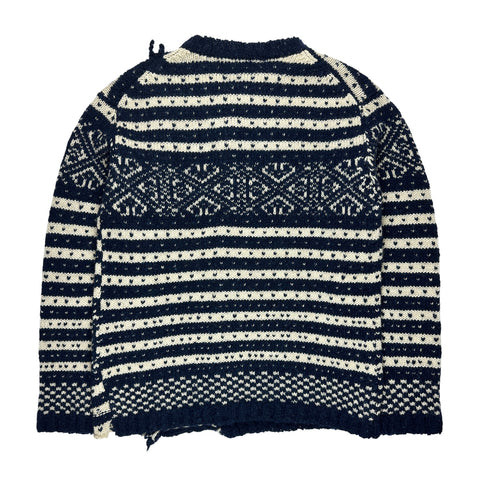 AW93 Navy Reconstructed Sweater